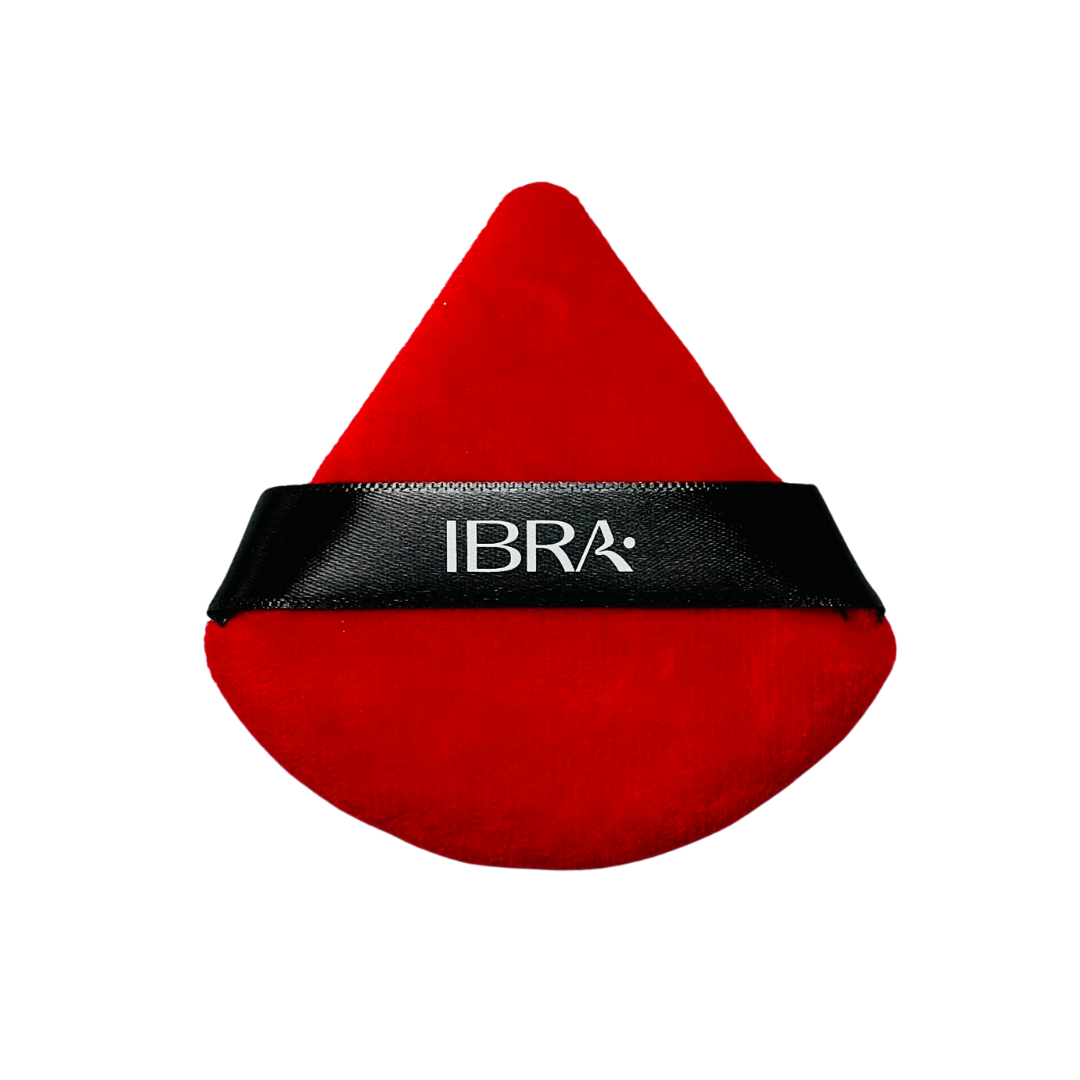 Dreieckige Puderquaste rot IBRA Makeup