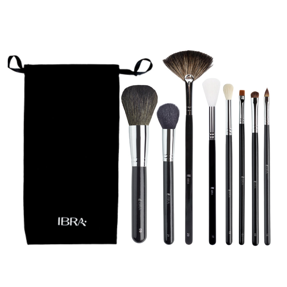 Set completo di pennelli per il trucco IBRA