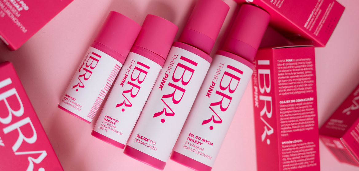Seria Think Pink – Produkty do pielęgnacji twarzy marki Ibra