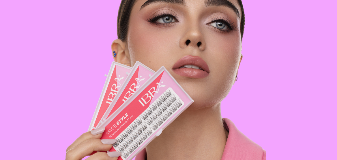Kępki rzęs Bride Style IBRA Makeup – subtelna elegancja na wyjątkowe okazje