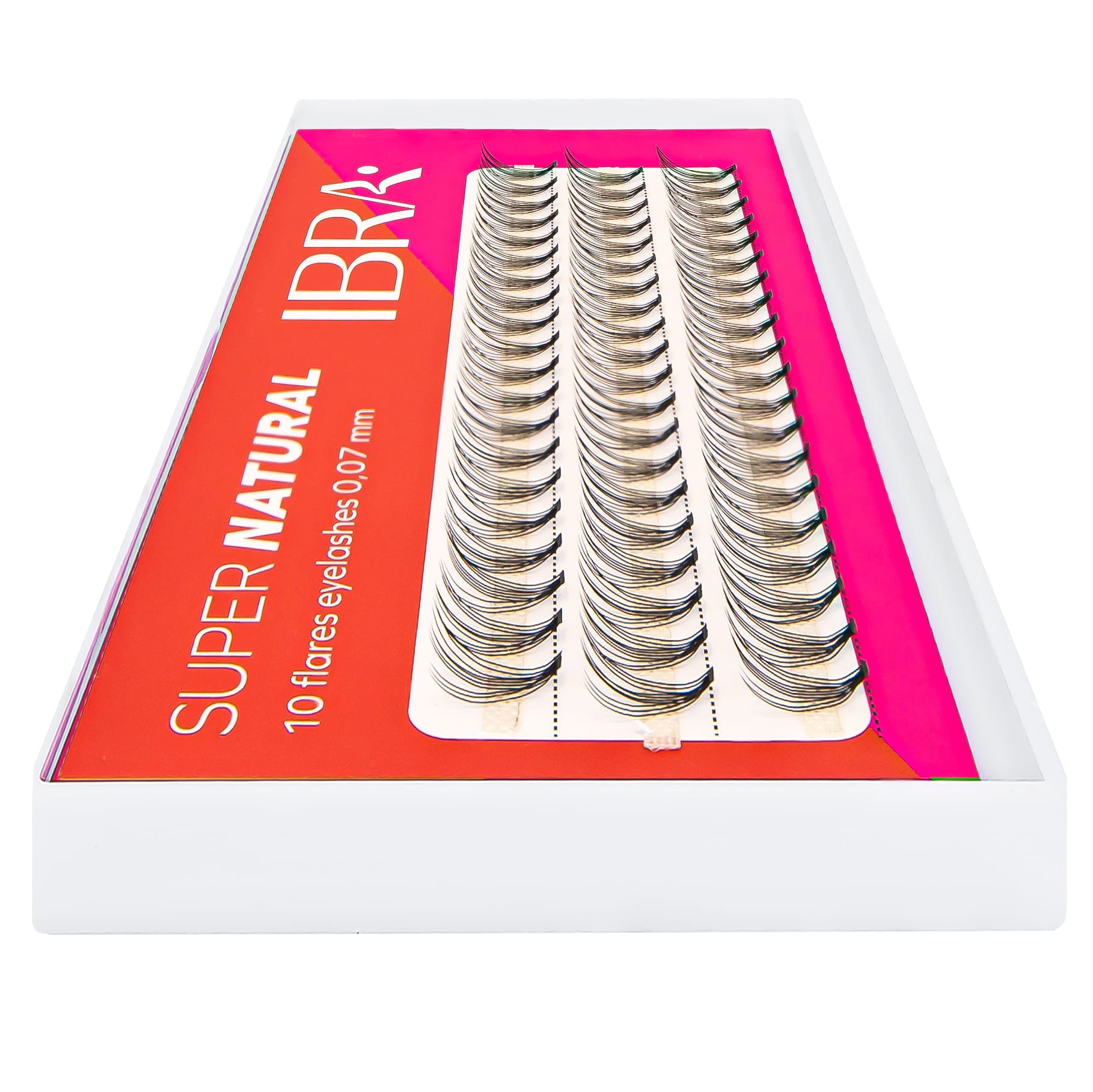 Ciuffi di ciglia finte IBRA Makeup Super Natural da 12 mm