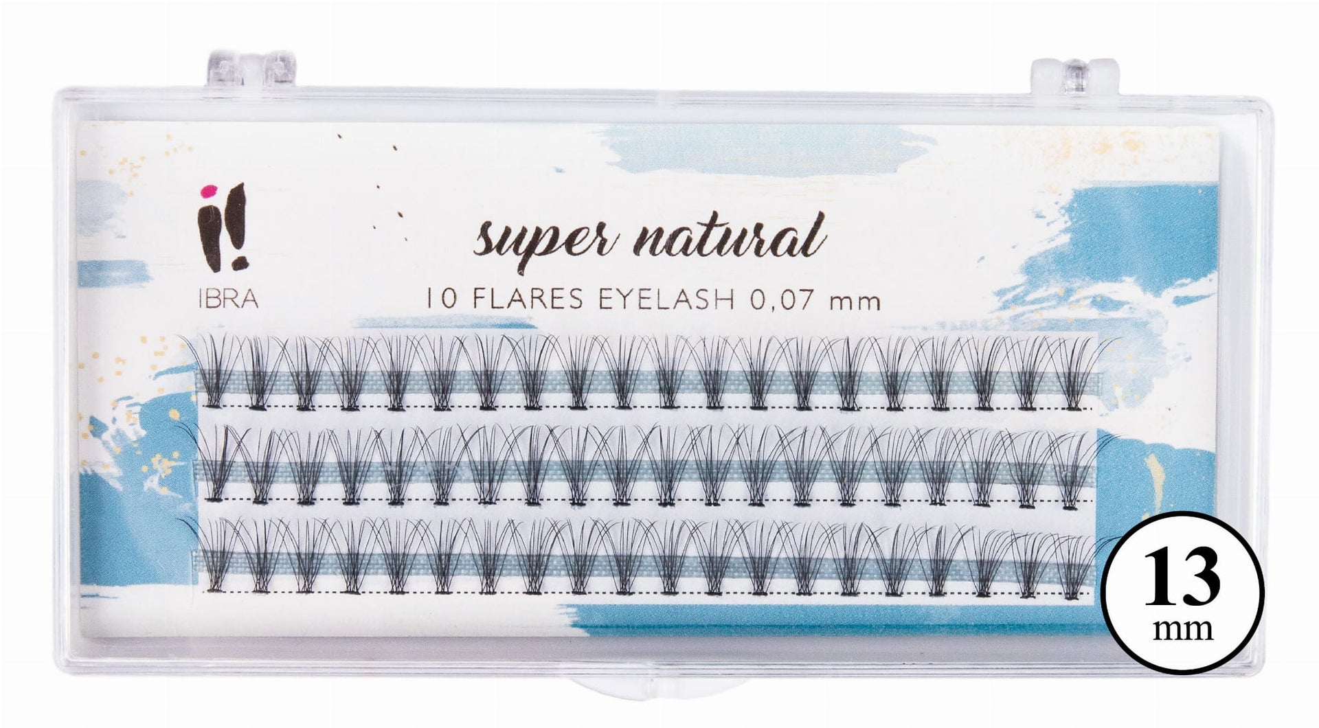 Ciuffi di ciglia finte IBRA Makeup Super Natural da 13 mm