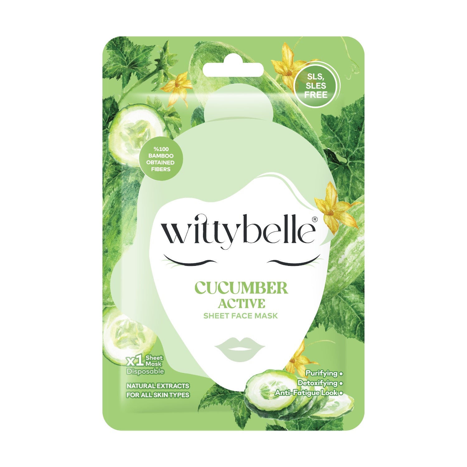 Wittybelle Cucumber Face Mask