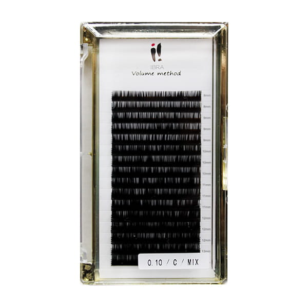 Volumen Methode Wimpern 0.10 C MIX IBRA Makeup