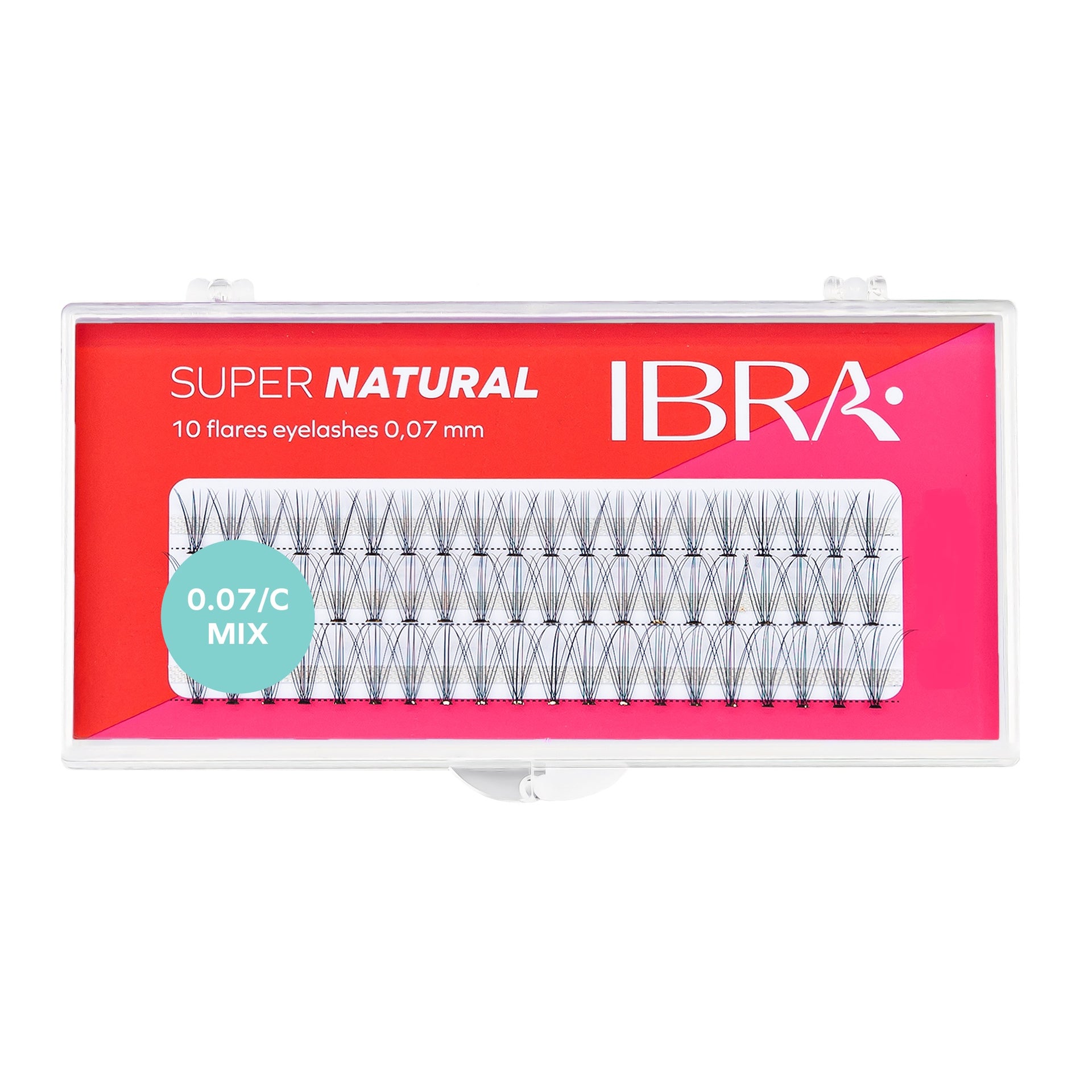 Kępki rzęs Super Natural 10,12,14mm MIX IBRA Makeup