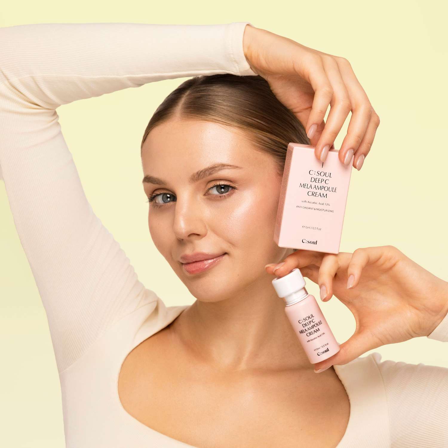 Deep C Mela Ampoule Cream Crema Viso Idratante Antiossidante-Siero C:Soul
