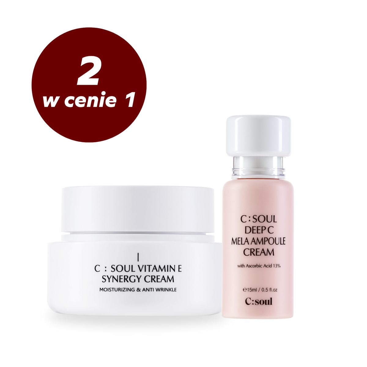 Facial Care Set: Nourishing Synergy Cream + Hydrating Mela C:Soul Cream-Serum