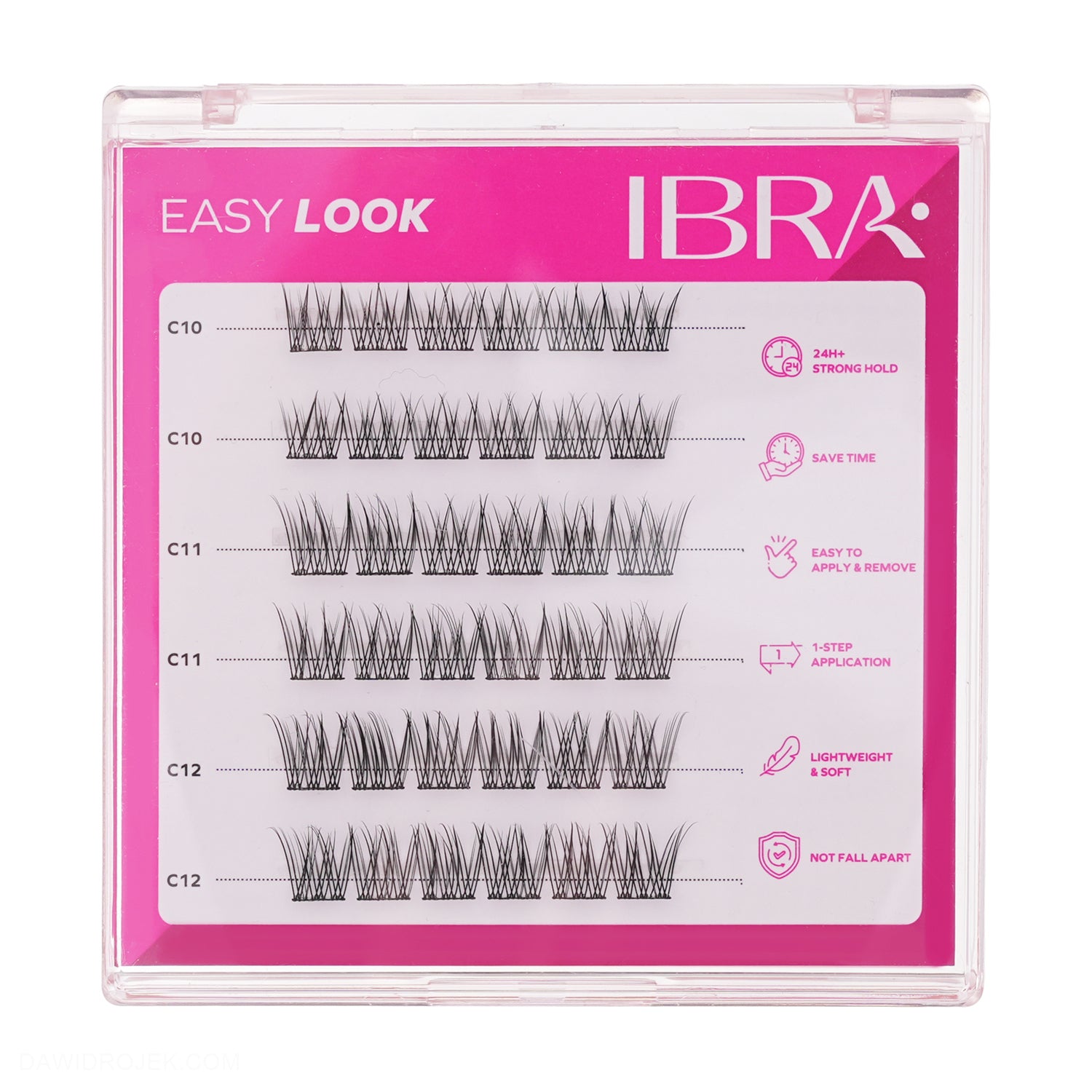 Samoprzylepne Kępki rzęs Easy Look IBRA Makeup