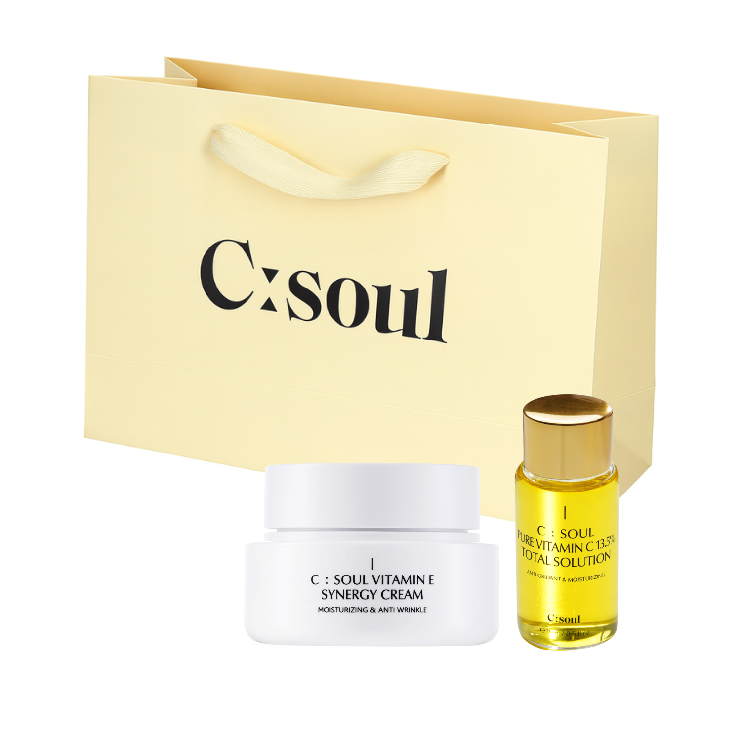 Nourishing Face Cream + Moisturizing Antioxidant Serum with Vitamin C 13% C:Soul Set
